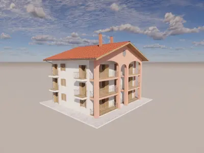 Italian residential House 3D model