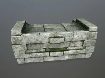stairs 03 Low-poly 3D model