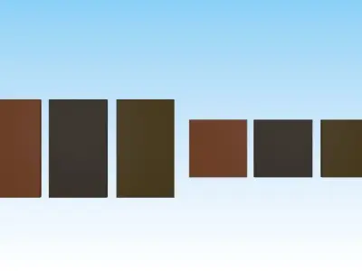 Lowpoly windows set wooden window Free low-poly 3D model