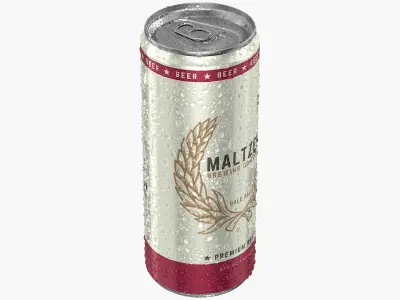  Sleek Beer Can With Droplets 330ml 