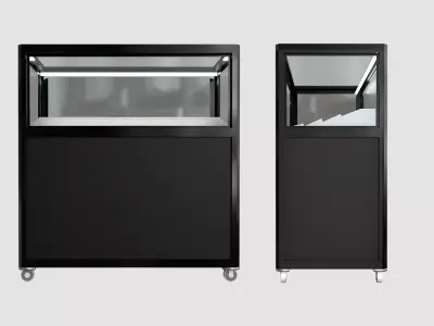 Glass Table Showcase 2 3D model