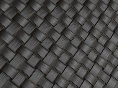 Natural Light Woven Rattan PBR Seamless Texture