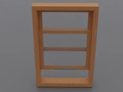 Sliding window V1 - 120x180 Low-poly 3D model