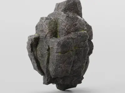 Mountain Rock 25 Modular Low Poly PBR Low-poly 3D model