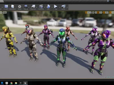 Armors Full Pack Low-poly 3D model