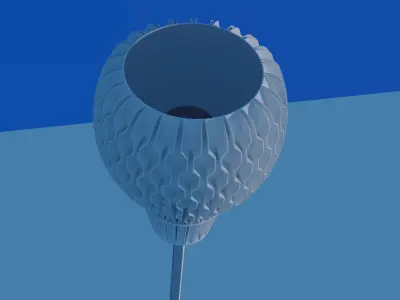 Lampshade  NATURE HEX  table or pendant lamp - E27 mount 3Dprint 3D print model