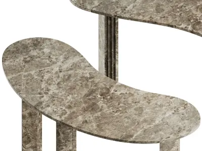 Colombo and 1953 Console by Tacchini 3D model