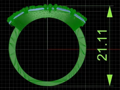Jewelry ring 243 3D print model