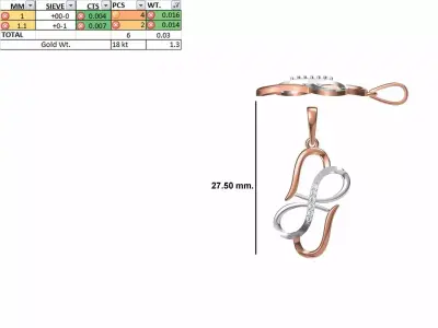 Heart Light Weight Pendant STL OBJ FBX JCD Details 3D print model