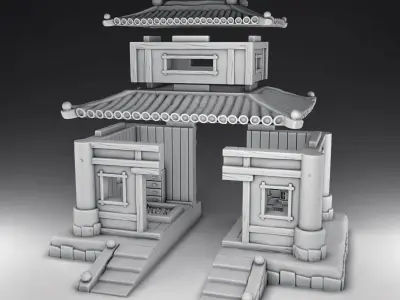 House chinese 3D print model