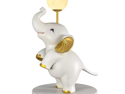 Whimsical Animal Light Ball Decor 3D model