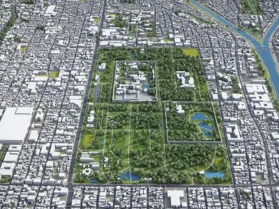 Kyoto Low-poly 3D model