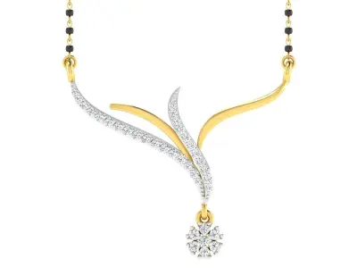 Diamond locket set for Women 3D print model shop