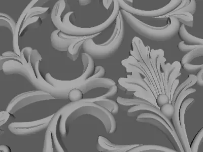 Decor for furniture 3D model 43
