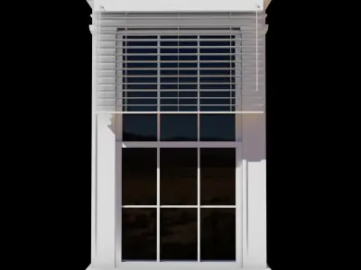 Victorian Window 3D Model Low-poly 3D model