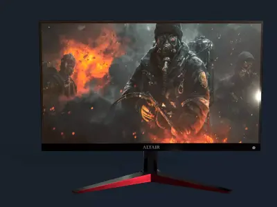 Monitor asus rog gaming Low-poly 3D model