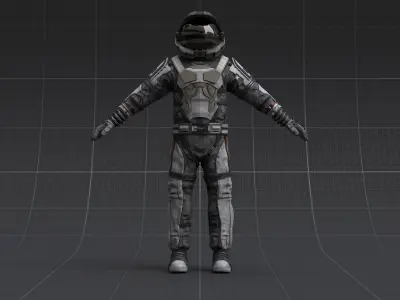 V2 ASTRONAUT SUIT Low-poly 3D model buy