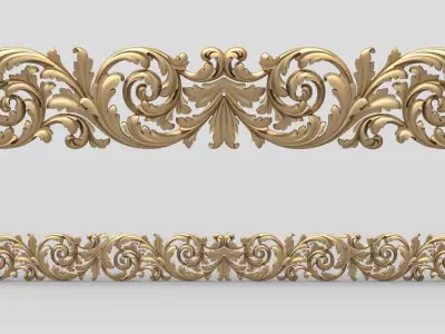 10 models stl file cornice for cnc 3D print model