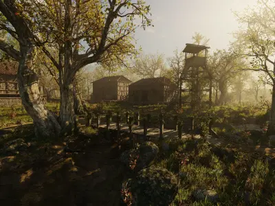 Medieval Scene 3D model