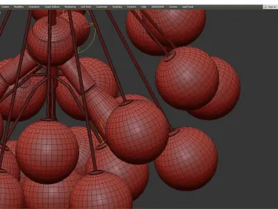 Lighting by BLU Bronzeville Pendant Low-poly 3D model