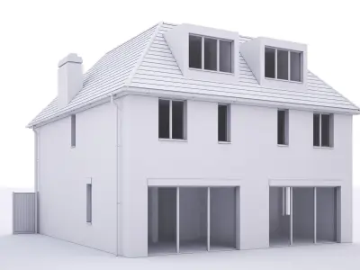 British House Queens Edith Way 1 3D model