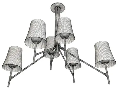 Birdie Ceiling Lamp 6 Foscarini 3D model