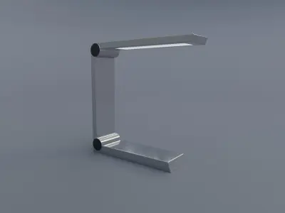 Awesome Chrome Shiny Table Lamps Lamp Pack Free low-poly 3D model