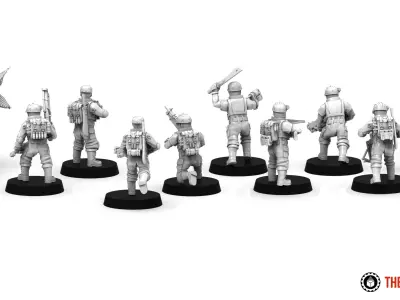 Ironblood - Rangers squad builder 3D print model