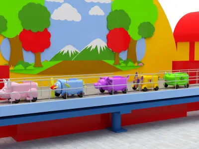 Roller Coaster mini 3D model