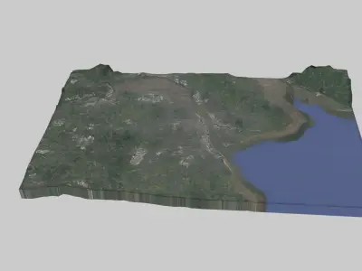 Liverpool City Low-poly 3D model