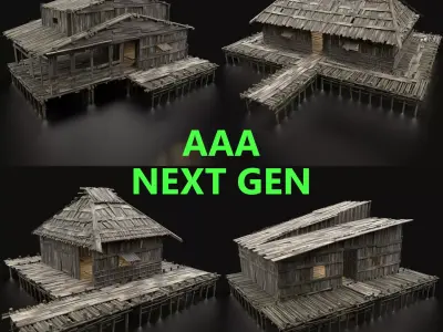 SWAMP HOUSE COLLECTION WETLAND HUTS PACK FANTASY