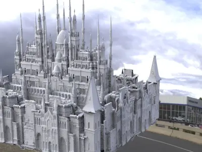 High Elf Cathedral City 3D model