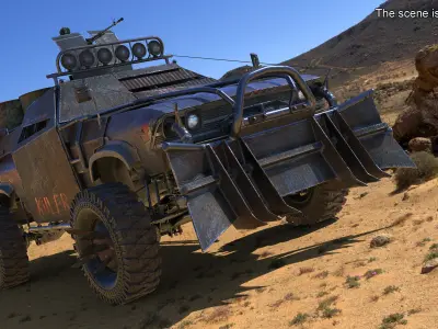  Post-Apocalyptic War Truck With Barrels 