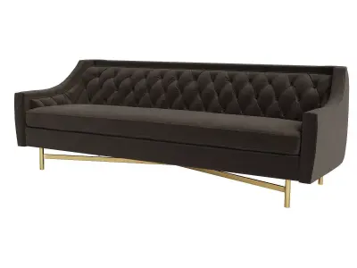 Coco Tufted Sofa 3D model