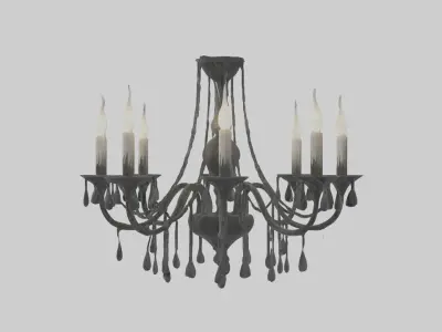 Eeriechandeliermode 1 Low-poly 3D model