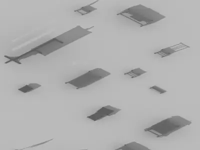Game Architecture - city - Book Beach 02 3D model