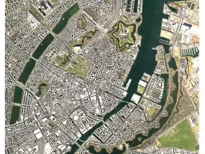 Cityscape Copenhagen Denmark  3D model