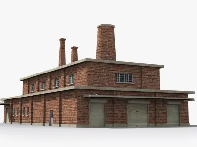 Factory xx16 Low-poly 3D model