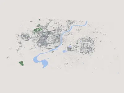 Ahmedabad City India 3D model