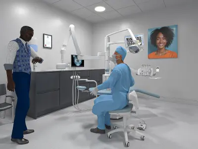  Dental Office with People 