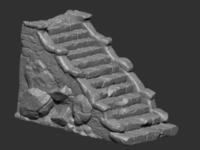 Rock and Cliff IMM Brushes 21 in one Vol 2 3D model