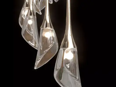 Modern light with 2 version 3D model