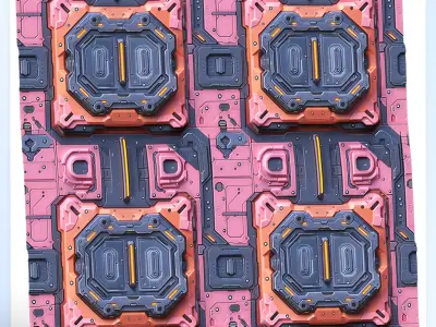 Sci-FI Seamless Texture Texture 2