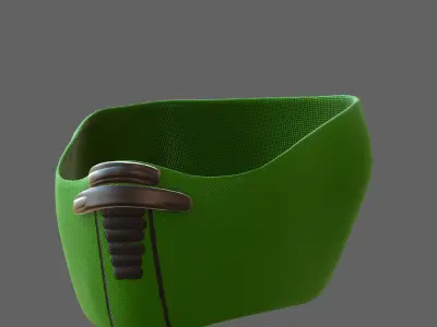 Gas mask helmet 3d model scifi Low-poly  Low-poly 3D model