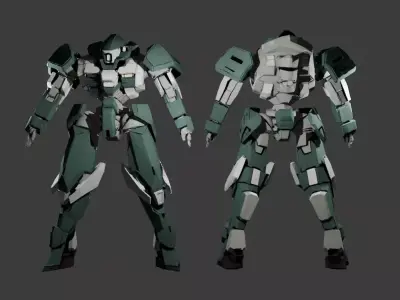 Emerald Striker 3D model