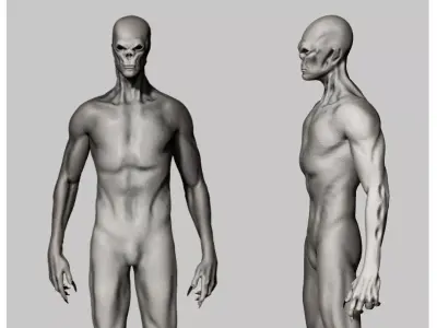 Signs alien 3D model