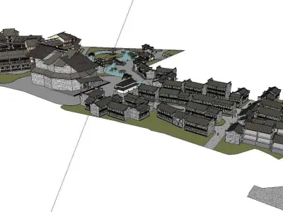 vacation spot-Resort-Fashion Leisure Hotel-0140 3D model