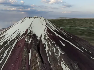 Mount Fuji Multipurpose Terrain Model 3D model