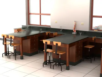 Science Laboratory 01 3D model