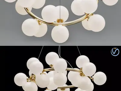 New Bubble Modern LED Pendant Lights Lamp 3D model